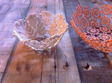 Get Rich Or Diy Tryin Lace Doily Bowls