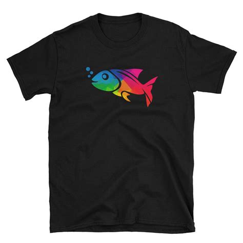 Colorful Fish Shirt Beautiful Fish Tee Rainbow Fish T Shirt Etsy