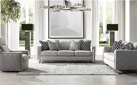 Luxury Contemporary Down Filled Living Room Sofa Set 3