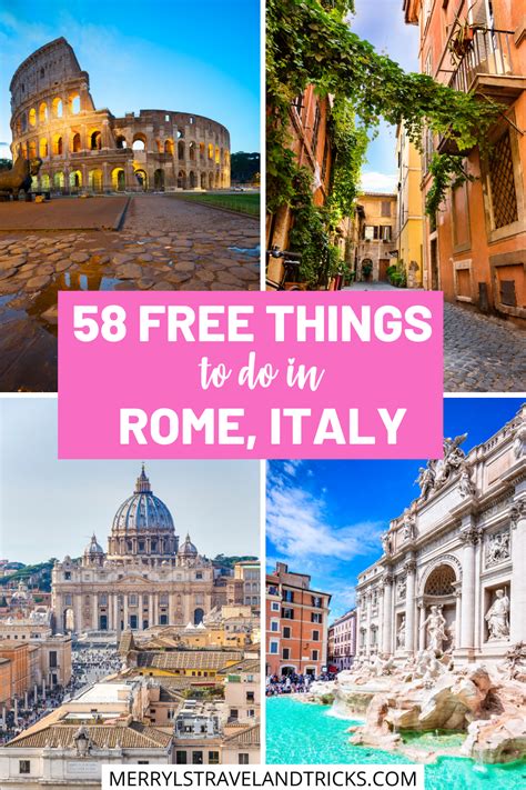 58 Free Things To Do In Rome Merryls Travel And Tricks Free Things