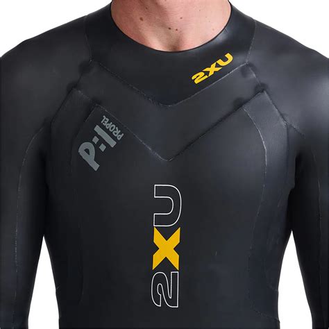 2023 2xu Mens P1 Propel Swim Wetsuit Mw4991c Black Ambition