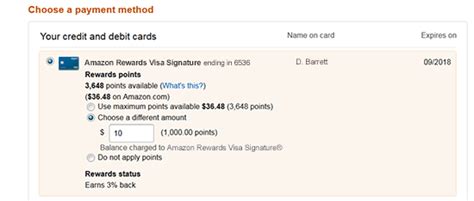 Then, select payment options to add your gift card as a new payment source. Amazon.com Shop with Points