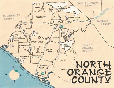 North Orange County Painting In 2021 Map Art Garden Grove California
