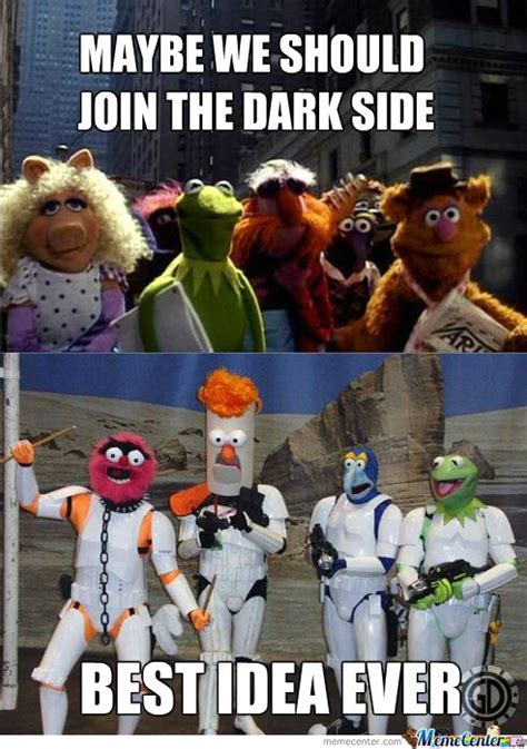 The Muppets Strikes Back Dark Side Funny Memes Memes
