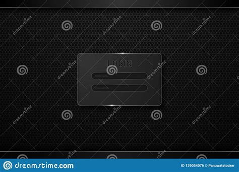 Login Template Hud Ui Hi Tech Design Concept Background Vector