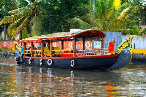 2023 Kochi Private Tour Kerala Backwater Shikara Shaded Canoe Boat