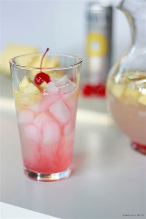 Pineapple Cherry Lemonade Mocktail Recipe