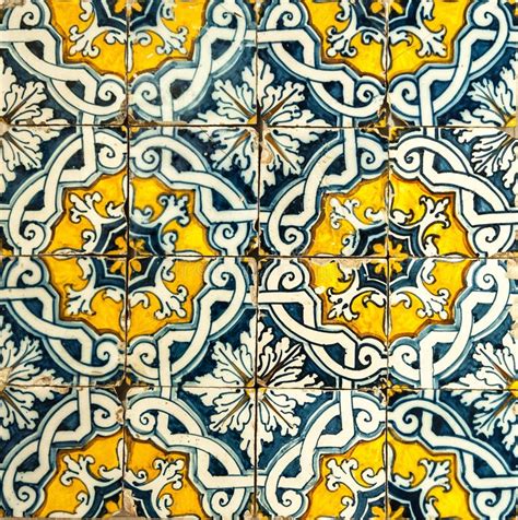 Vintage Azulejos Traditional Portuguese Tiles Stock Photo Image Of
