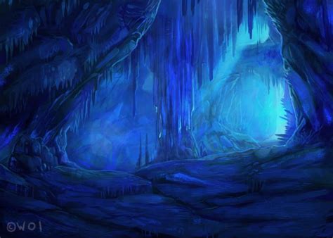 Ice Cave By Tatchit On Deviantart Fantasy Landscape Fantasy Concept