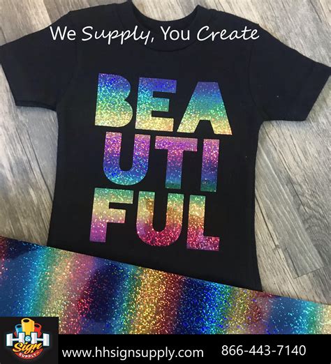Siser Holographic Rainbow Heat Transfer By The Foot Kids Shirts Vinyl