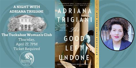 An Evening With Adriana Trigiani At The Tuckahoe Womans Club The