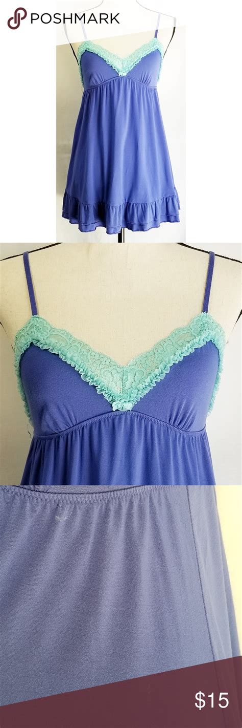 Victorias Secret Purple Knit Babydoll Nightgown Nightgowns For