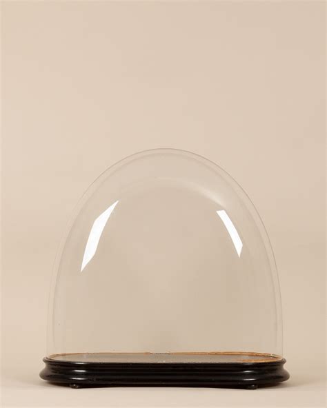 Antique Oval Glass Dome