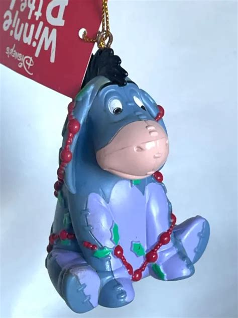 Disneys Winnie The Poohs Eeyore Christmas Ornament Hanging New Wtag