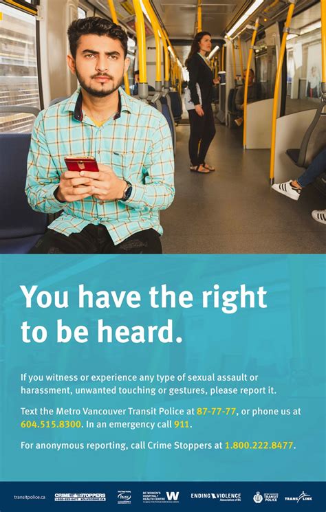 Transit Police Launch Campaign To Prevent Sexual Assault Vancouver Is