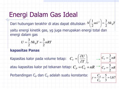 Contoh Soal Energi Dalam Gas Ideal