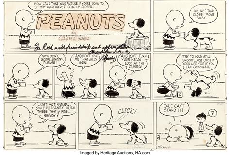 Charles Schulz Peanuts Sunday Comic Strip Original Art Dated Lot 91035 Heritage Auctions