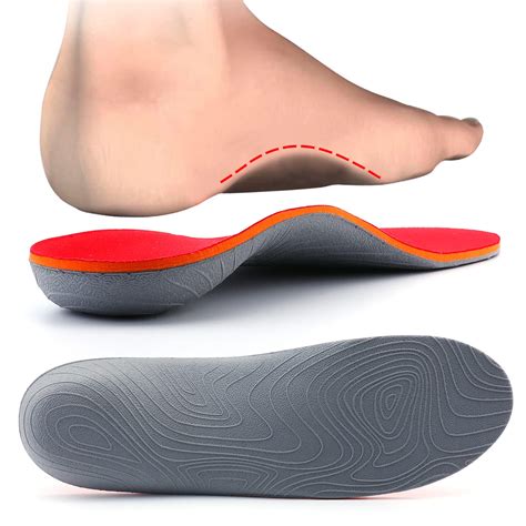Topsole Flat Feet Metatarsal Orthotic Insoles Arch Support Full Length Inserts Metatarsal