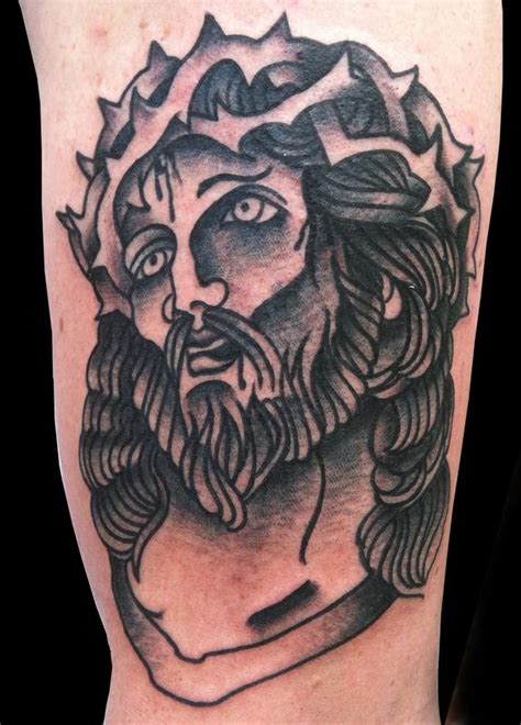Traditional Jesus Tattoo By Adam Lauricella Tattoonow