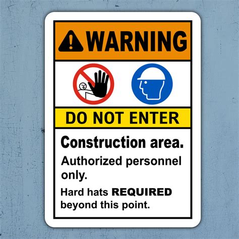 Construction Area Do Not Enter Sign Get Off Now