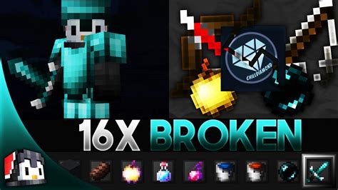 Broken 16x Mcpe Pvp Texture Pack Fps Friendly By Chilldiamond Youtube