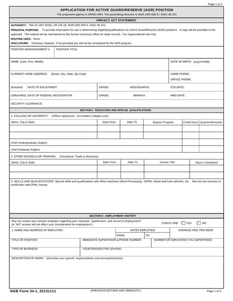 Ngb 34 1 Form Fill Out Printable PDF Forms Online