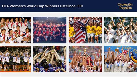 fifa women s world cup winners list since 1991 championpeoples