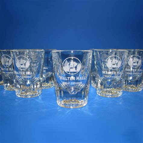 a pair of personalized shot glass 2 oz