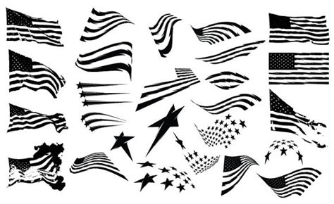 American Flag Vector Pack ~ Illustrations On Creative Market