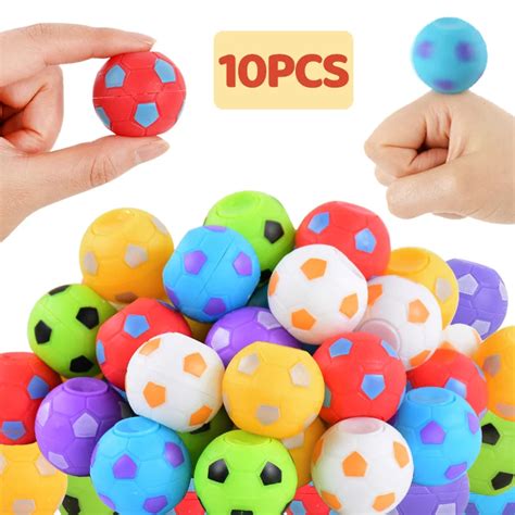 Pcs Soccer Party Favors Rotatable Football Fidget Spinner Toys Ball Birthday Party Gift Bag