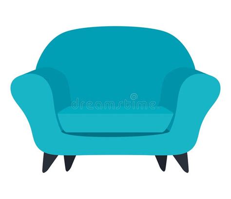 Isolated Blue Chair Vector Design Stock Vector Illustration Of