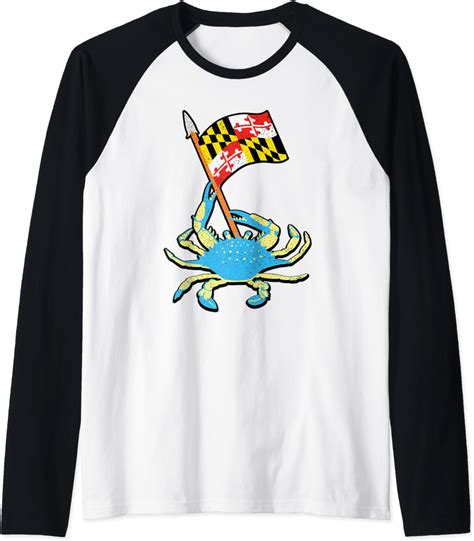 Maryland Blue Crab Flag Shirt Crabbing Men Women Kids T