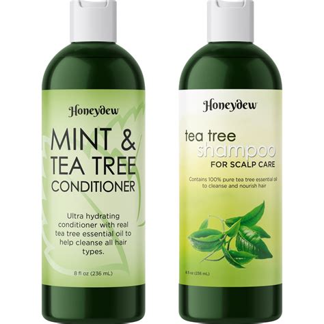 Tea Tree Oil Shampoo And Conditioner Set Sulfate Free Clarifying