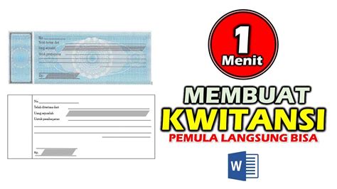 Cara Membuat Kwitansi Dalam 1 Menit Di Ms Word Otosection