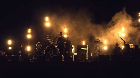 Hd Wallpaper Photo Of Band Playing On Stage Silhouette Of Band On