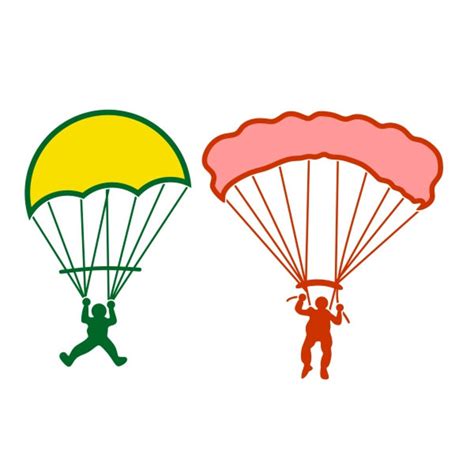 Paratrooper Cuttable Design Png Dxf Svg And Eps File For Etsy