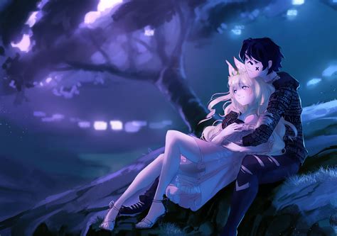 Embraced And Endeared Anime Couple 4k Hd Anime 4k Wallpapers Images