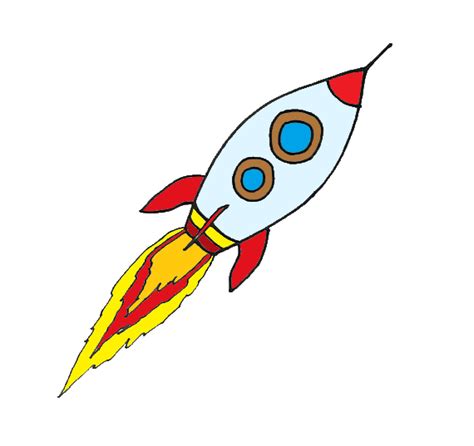 Simple Rocket Ship Drawing Free Download On Clipartmag