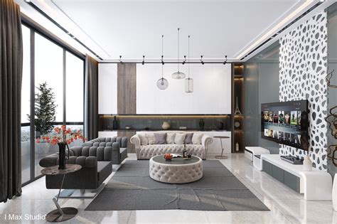 Best Apartment Living Room Design Wallpaper Dinding