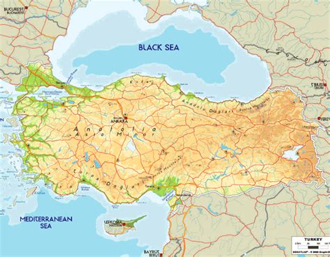 Large Detailed Relief And Political Map Of Turkey Turkey Large Images