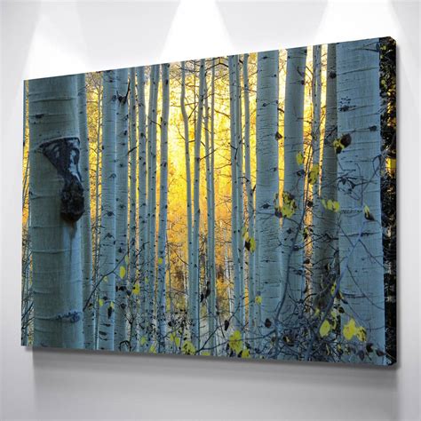 Birch Tree Wall Art Birch Tree Art Canvas Print Painting On Etsy