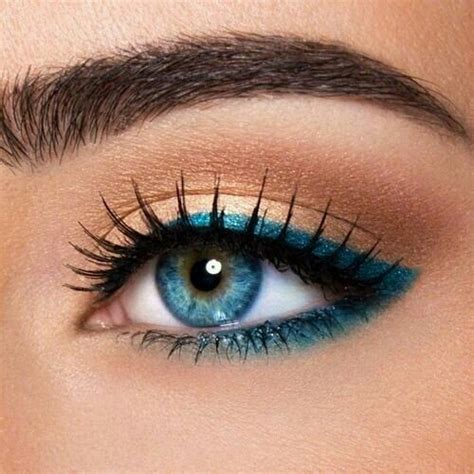 Art Beautiful Blue Eye Makeup Pencil Pretty Hair Makeup Blue