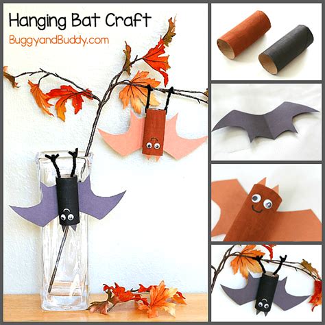 Hanging Bat Craft For Kids With Bat Wing Template Buggy And Buddy