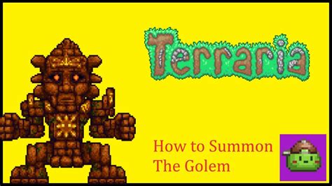 How To Summon Golem Terraria 1449 Youtube