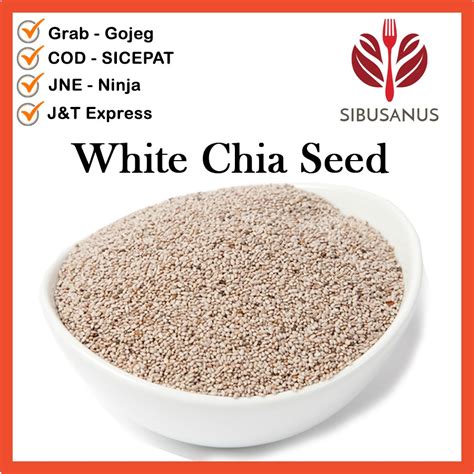 Jual White Chia Seed 5 Kg Natural White Chia Seeds Chia Seed Putih 5kg Biji Chia Putih
