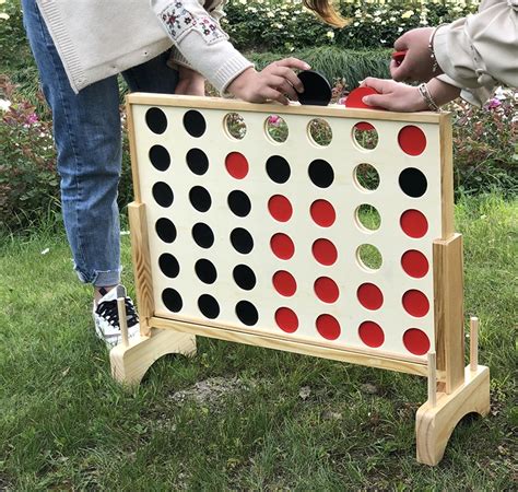 Giant Wooden Connect 4 Large Outdoor Games Yard Big Huge Four Lawn