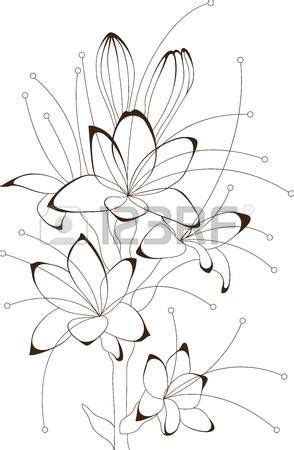 Mentre aspettavamo che si asciugasse (10 minuti), ho disegnato su di un foglio verde due foglioline collegate tra loro da una striscia. disegni astratti: Vintage mazzo di fiori, disegno floreale ...