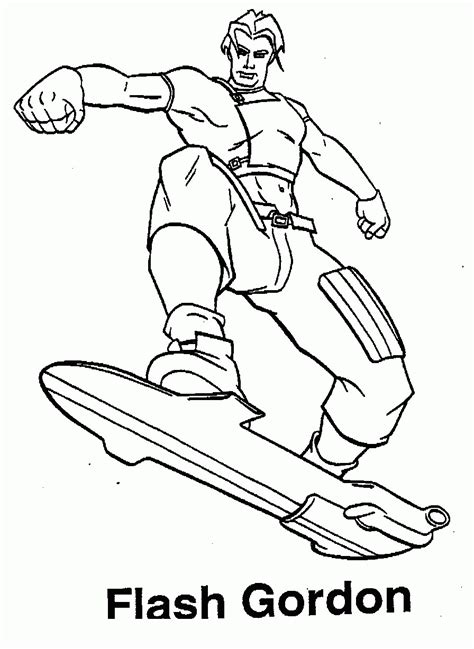 Flash Printable Coloring Pages - Coloring Home