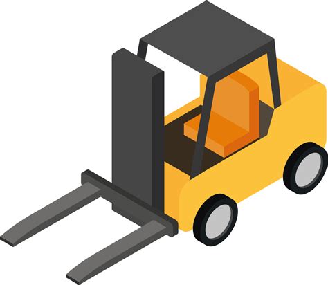 Forklift Clipart Top View Forklift Isometric Png Transparent Png