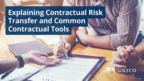 Common Contractual Risk Transfer Tools Contractual Risk Transfer Non